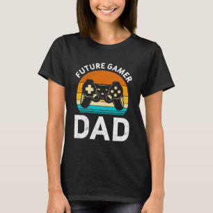 FUTURE GAMER DAD Retro Funny Expectant Father T-Shirt