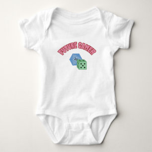 Future Gamer - Red & Dice Baby Bodysuit