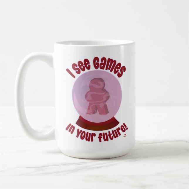 Future Games Crystal Ball Hobby Predict This Coffee Mug (Left)