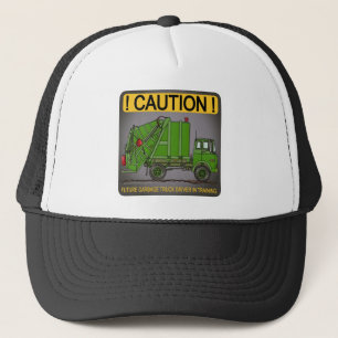Future Garbage Truck Green Driver Hat