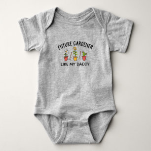Future Gardener Like My Daddy Landscaper Planting Baby Bodysuit