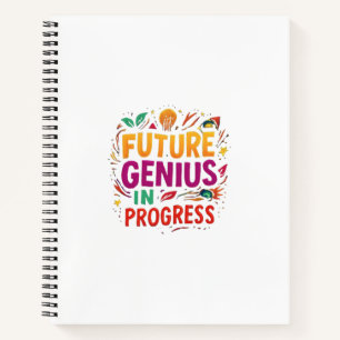 Future Genius in Progress Funny Motivational Not Notebook