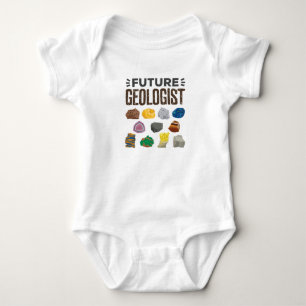 Future Geologist Geology Rocks Gems Baby Bodysuit