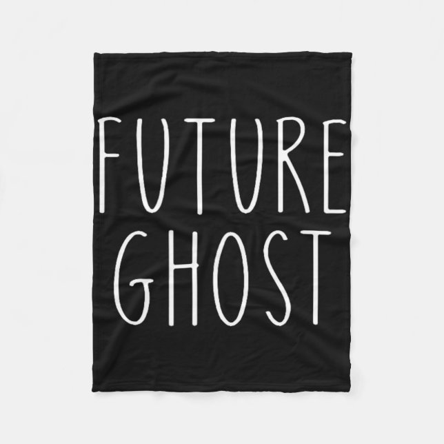 Future Ghost Diy Halloween Costume  Fleece Blanket (Front)