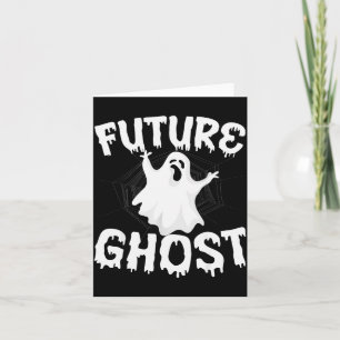 Future Ghost Funny Halloween Boo Soky Trick Or Tre Card