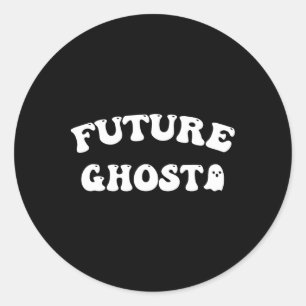 Future Ghost Funny Halloween Costume Classic Round Sticker