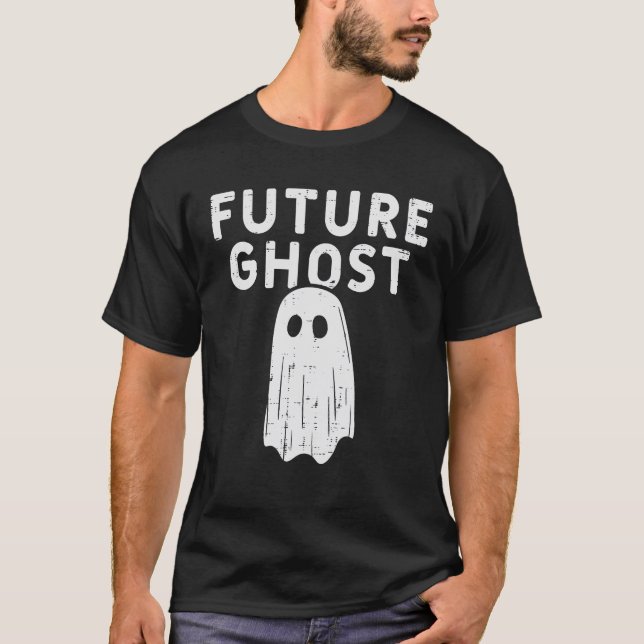 Future Ghost Funny Happy Halloween Costume Men T-Shirt (Front)