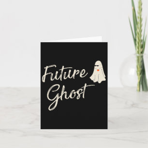 Future Ghost Funny Last Minute Retro Halloween Cos Card