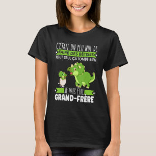Future Gift Big Brother Announcement Dinosaur Gift T-Shirt