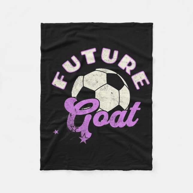 Future Goat Soccer  Fleece Blanket (Front)