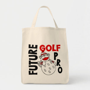 Future Golf Pro Sock Monkey Tote Bag