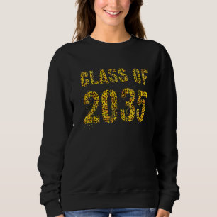 Future Graduation Class Of 2035 Leopard Print Kind Sweatshirt