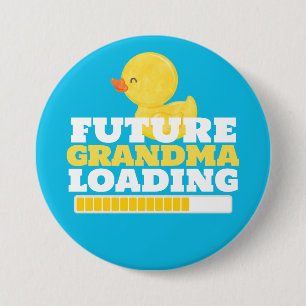 Future Grandma Loading Duck Baby Shower 7.5 Cm Round Badge