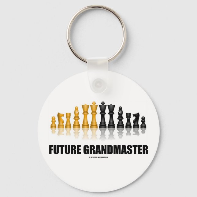 Future Grandmaster (Chess Set) Key Ring (Front)