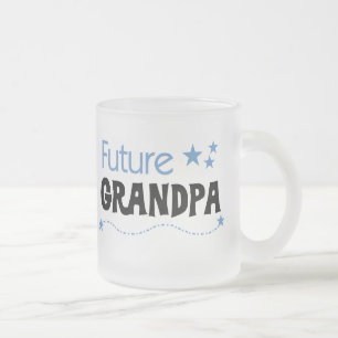 Future Grandpa Tshirts and Gifts Frosted Glass Coffee Mug