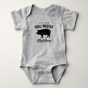 Future Grill Master cute bodysuit for newborn baby