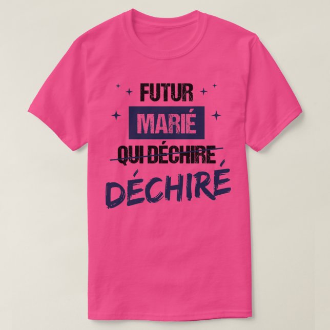 Future groom who rips T-Shirt (Design Front)