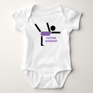 Future gymnast, gymnastics performer custom baby bodysuit