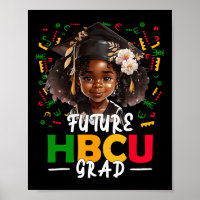Future Hbcu Grad Afro Black Girl Kids Graduation C