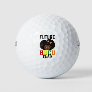 Future HBCU Grad Girl Graduation Black College Golf Balls
