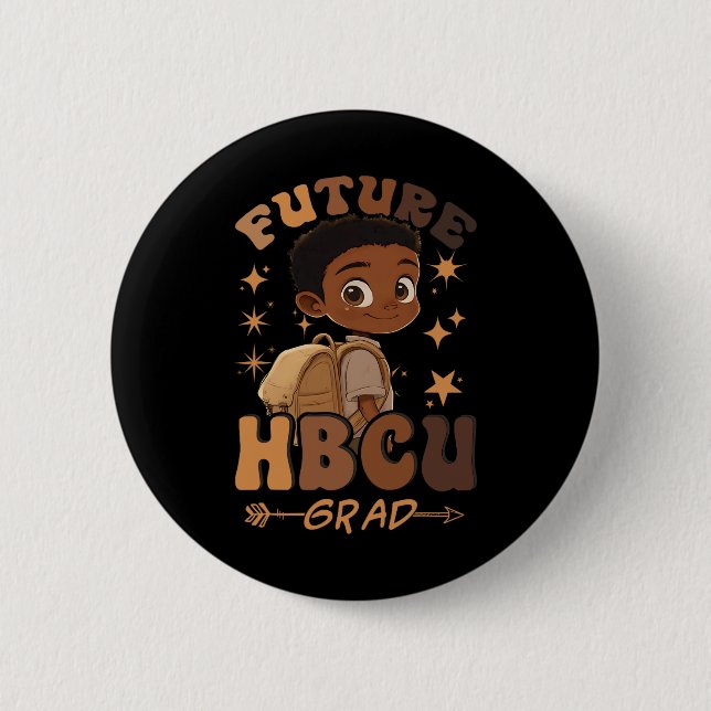 Future Hbcu Grad History Black Boy Graduation Hbcu 6 Cm Round Badge (Front)