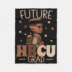 Future Hbcu Grad History Black Boy Graduation Hbcu Fleece Blanket