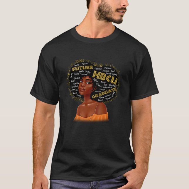 Future HBCU Grad History Black College Girl Women  T-Shirt (Front)