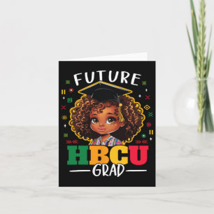 Future Hbcu Grad Kids Black Girl Afro Black Histor Card