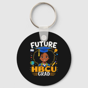 Future Hbcu Grad Kids Black Girl Afro Black Histor Key Ring