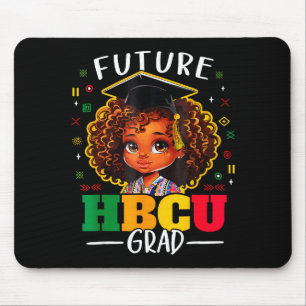 Future Hbcu Grad Kids Black Girl Afro Black Histor Mouse Mat