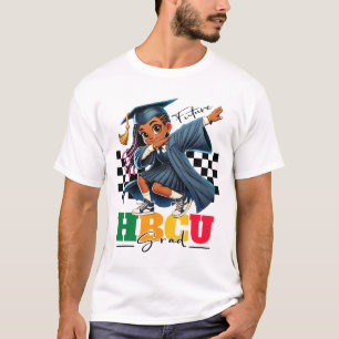 Future Hbcu Grad Kids Black Girl Afro Black Histor T-Shirt
