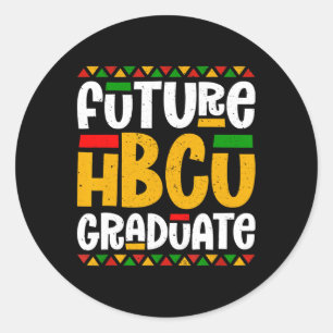 Future Hbcu Graduate Historical Black College Stud Classic Round Sticker