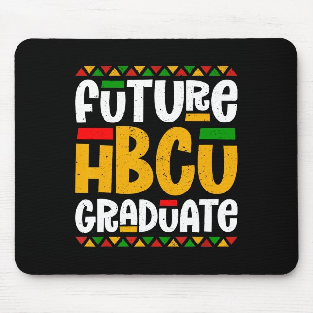 Future Hbcu Graduate Historical Black College Stud Mouse Mat (Front)