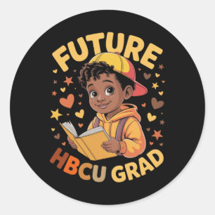 Future Hbcu Graduate Juneteenth School Historical Classic Round Sticker