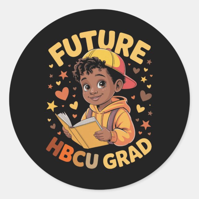 Future Hbcu Graduate Juneteenth School Historical  Classic Round Sticker (Front)