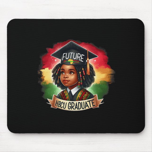 Future Hbcu Graduate Pride Black Kids Black Histor Mouse Mat (Front)