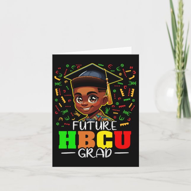 Future Hbcu Graduation Black Boy Grad Hbcu  Card (Front)