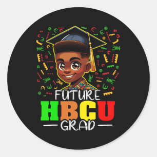 Future Hbcu Graduation Black Boy Grad Hbcu  Classic Round Sticker