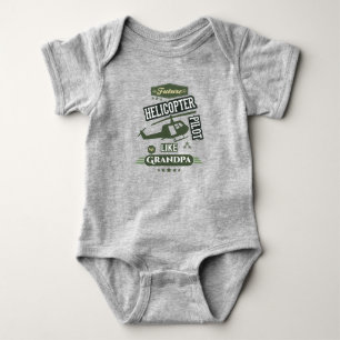 Future Helicopter Pilot Like My Grandpa Baby Bodysuit