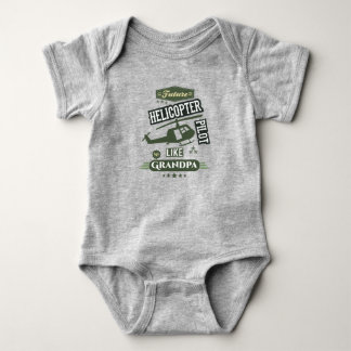 Future Helicopter Pilot Like My Grandpa Baby Bodysuit