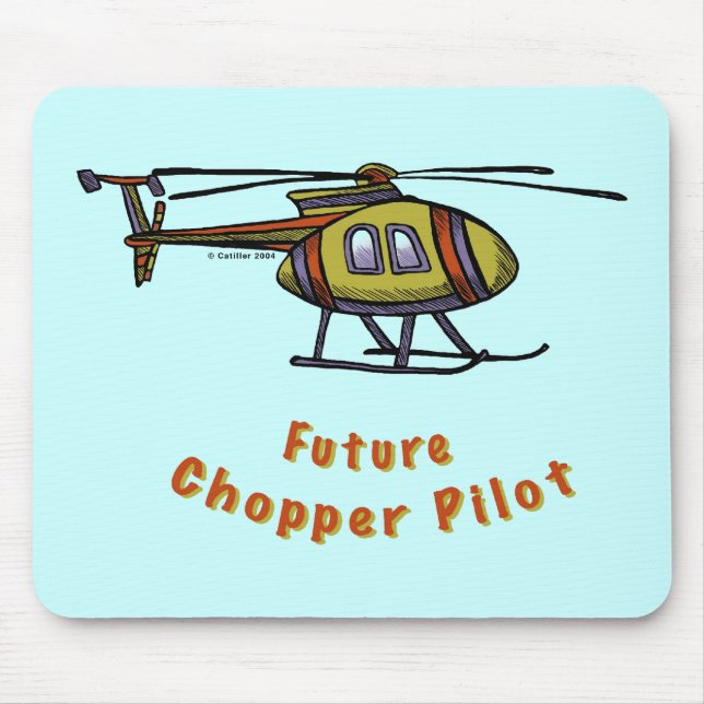 Future helicopter Pilot Mouse Mat (Front)