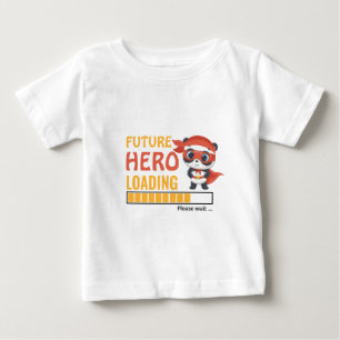Future Hero Loading Cute Panda Birthday Gifts Boy Baby T-Shirt