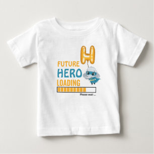 Future Hero Loading Funny Elephant Birthday Gifts Baby T-Shirt