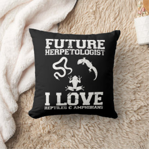 Future Herpetologist Herpetology Lover Amphibians Cushion