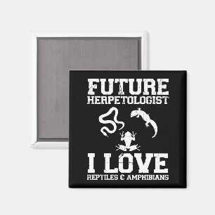 Future Herpetologist Herpetology Lover Amphibians  Magnet