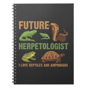 Future Herpetologist Reptile Amphibians Fan Kid Notebook