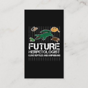 Future Herpetologist Reptiles and Amphibians Business Card
