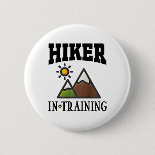 Future Hiker In Training Cute Hiking  6 Cm Round Badge