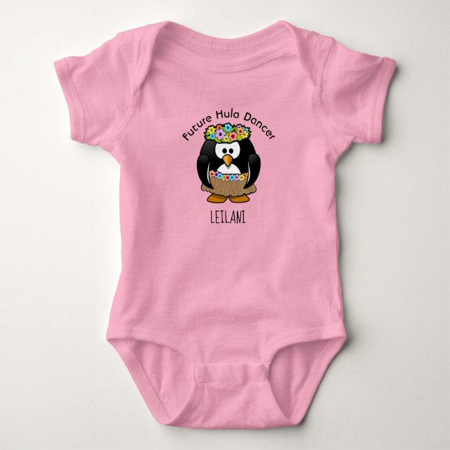 Future Hula Dancer Baby Bodysuit (Front)