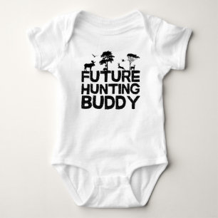 Future Hunting Buddy Jungle Animal  Baby Bodysuit
